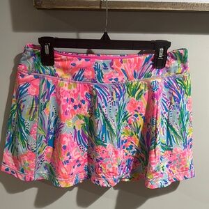 Lilly Pulitzer Floral Skort - Pink and Green